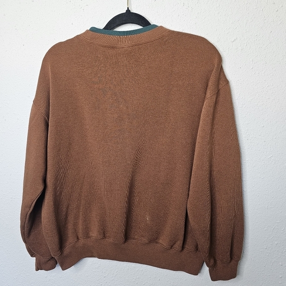Vtg Bolo Spirit Sweatshirt Womens Medium Brown Pullover Fall Autumn Cozy Warm - Picture 8 of 9